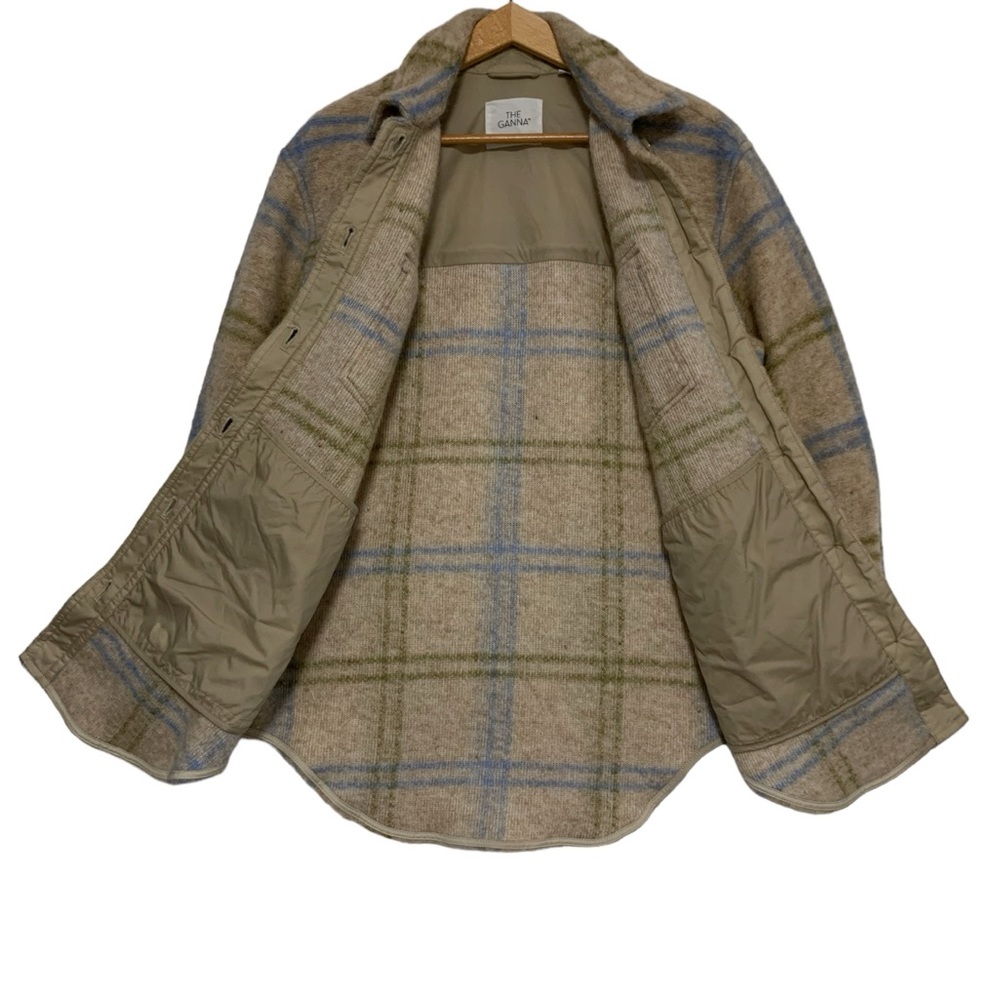 Aritzia Wilfred Free The Ganna™ Shirt Jacket in Marcel Lt Brc/ Azrn Bl |Size S - Picture 11 of 16